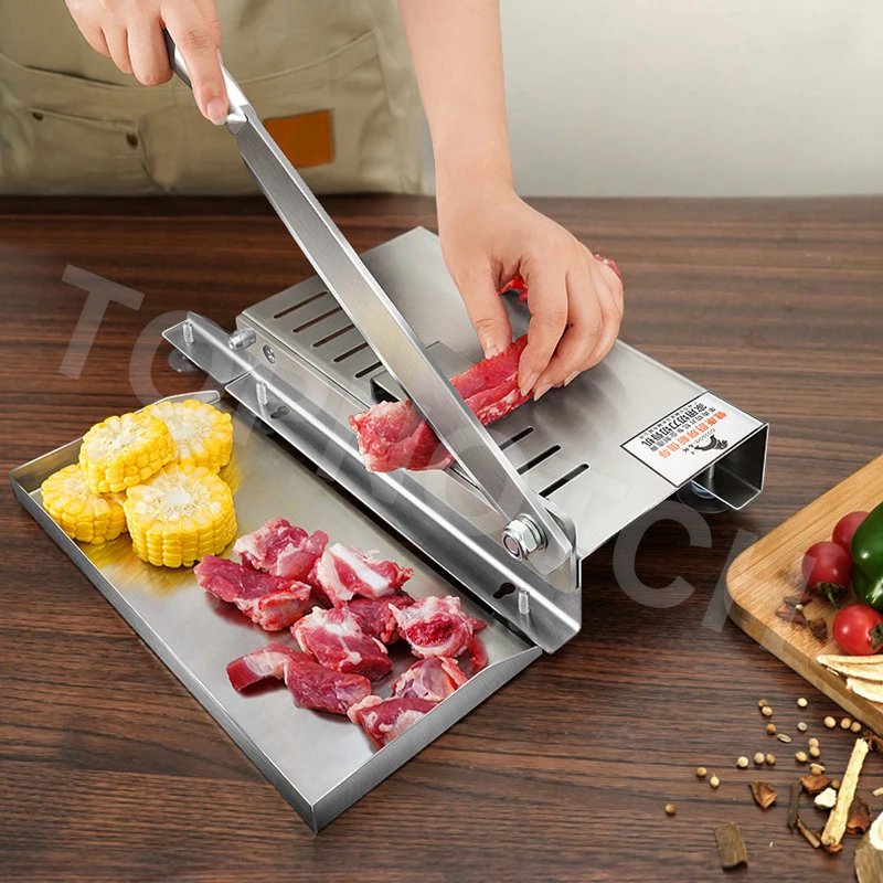 

TOPNOTCH Meat Slicer Bone Cutting Machine Chicken Duck Fish Steak Lamb Chops Guillotine