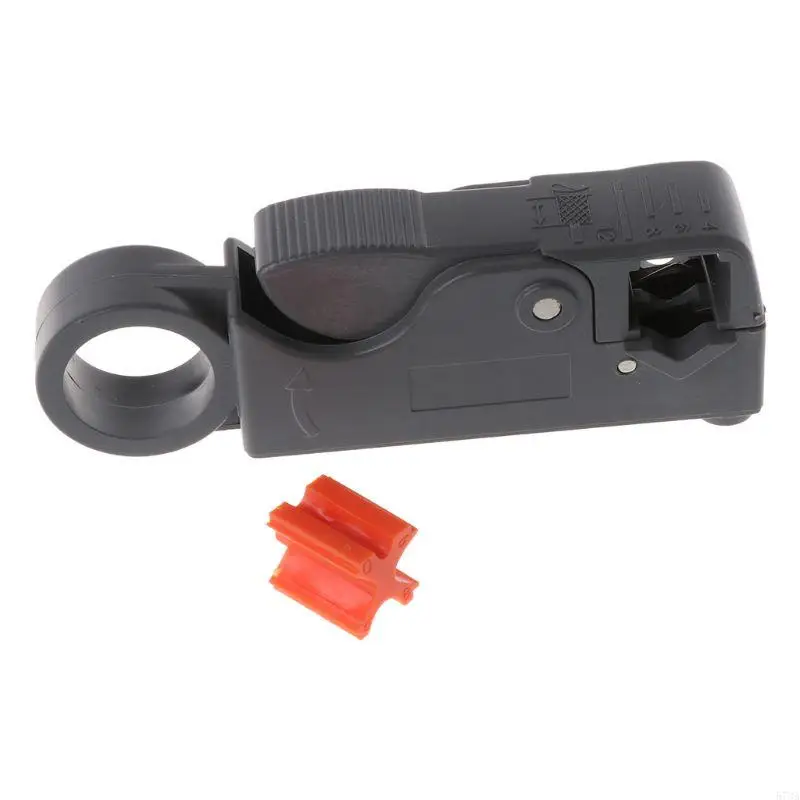 573A 1PC أداة القطع الدوار Coax Coaxial Cable RG58 RG6 متجرد للرمادي