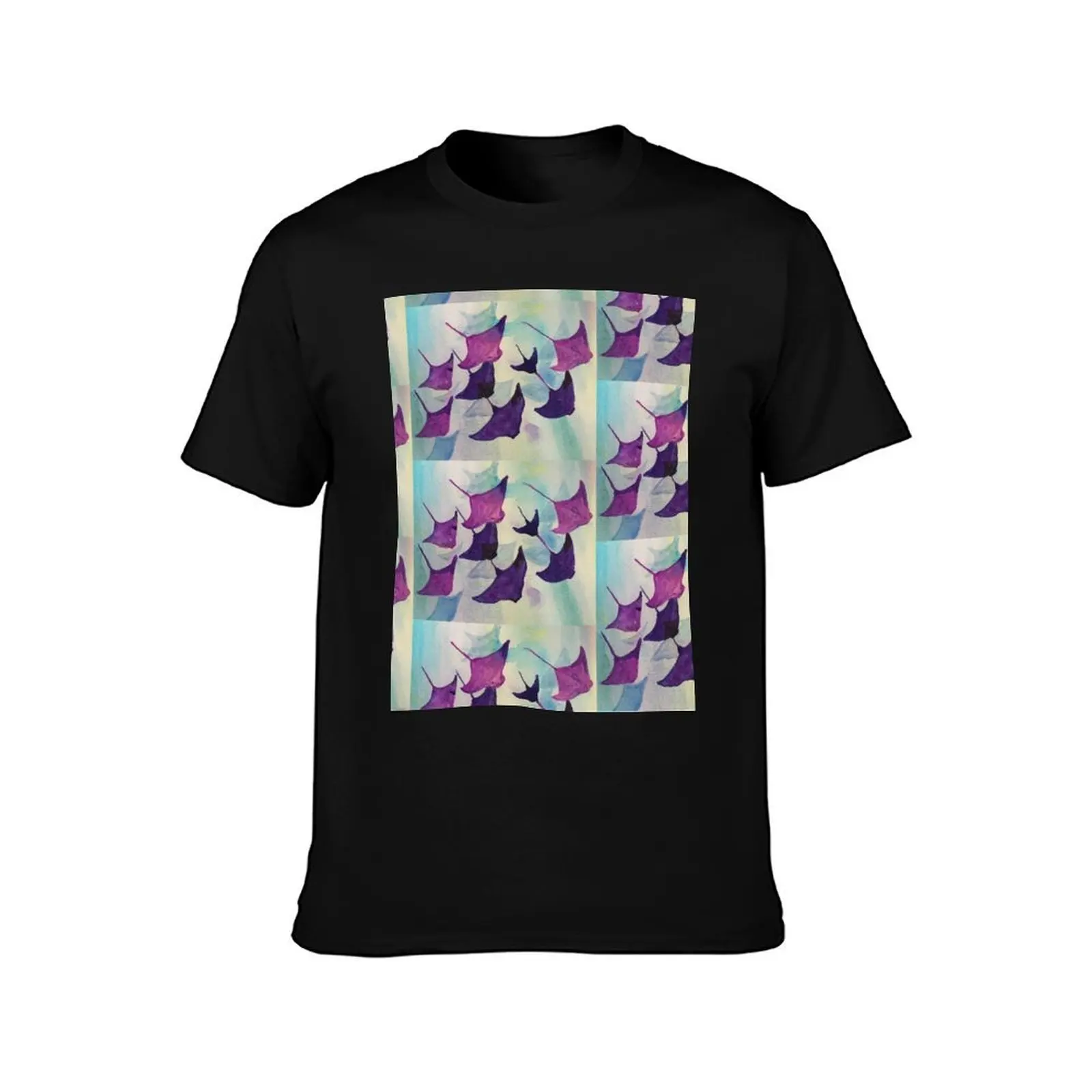 Stingray Water Color T-Shirt Durable Work Wear T-Shirt