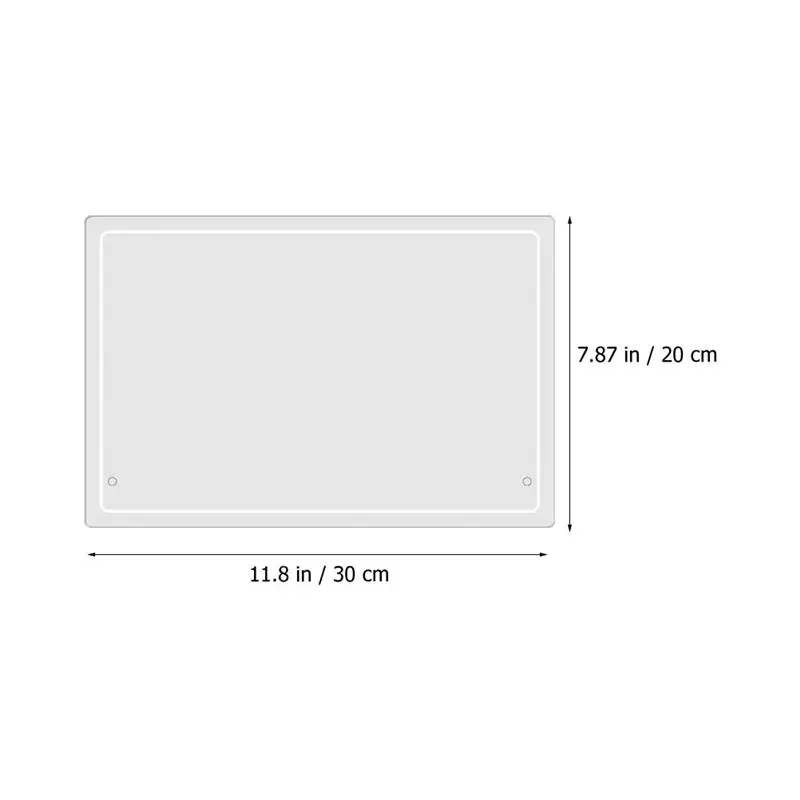 Tablero de escritura de acrílico transparente, escritorio de oficina, tablero planificador diario, mensajes de notas, tablero de práctica, pizarra