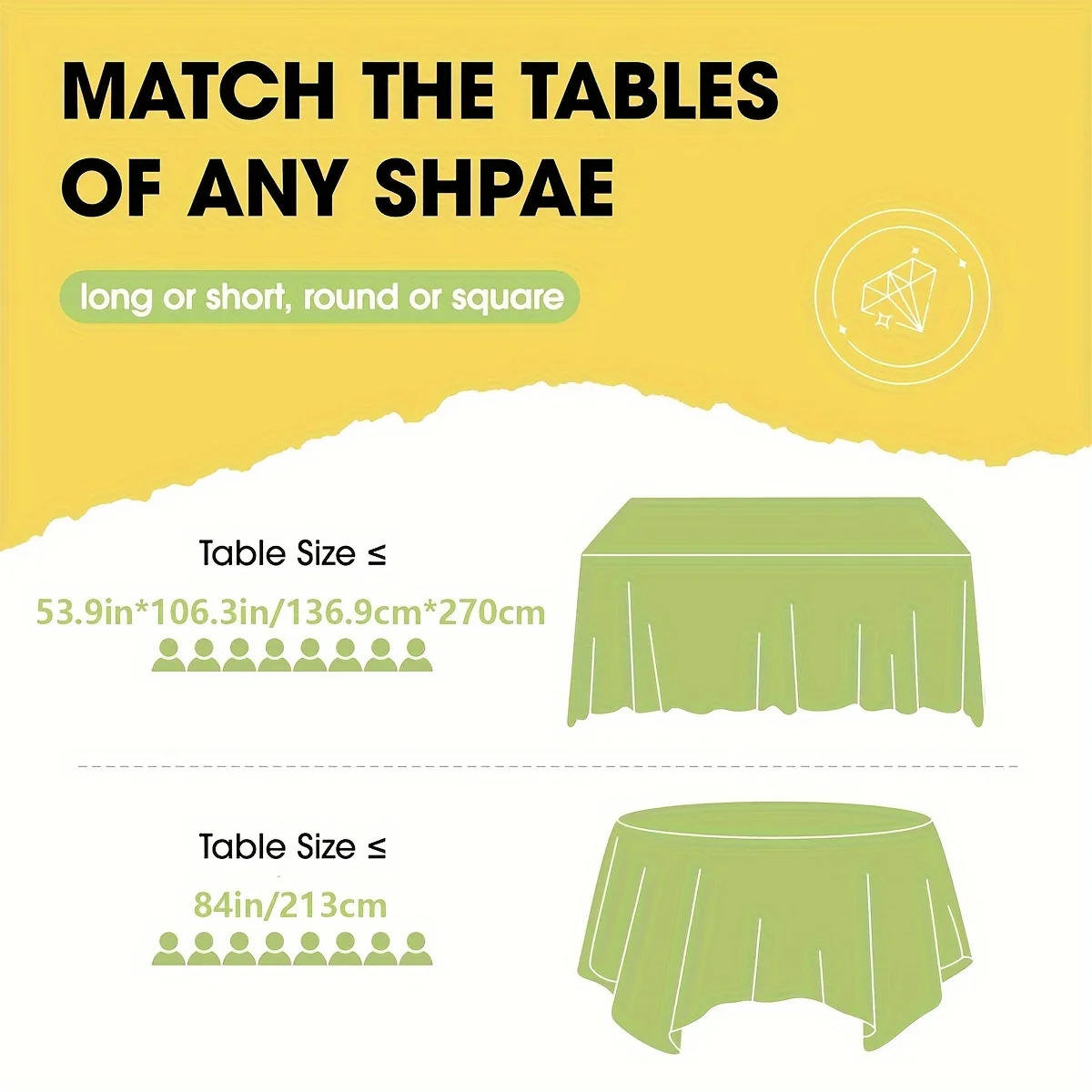 10pcs Plastic Table Cloth Disposable - 10 Pack, Disposable Table Cloths for Parties, Weddings,84'' White PlasticTablecloth,White