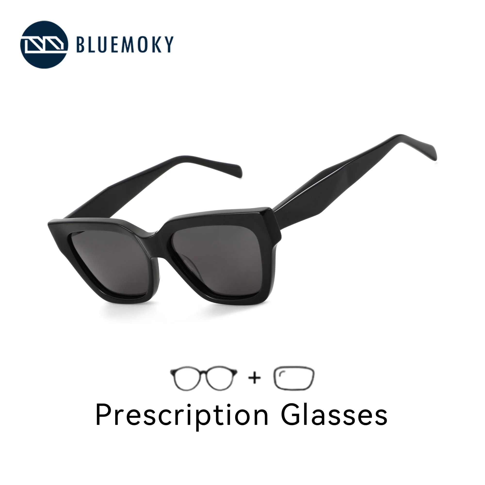 

Солнцезащитные очки BLUEMOKY M Size Trendy Butterfly для женщин, ацетатные поляризационные солнцезащитные очки с защитой от ультрафиолета UV400, оптические солнцезащитные очки для близорукости