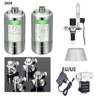 Aquarium CO2 Generator Steel Cylinder Single/Double Gauge Valve Series Electromagnetic Valve Fish Tank CO2 Generator Accessories