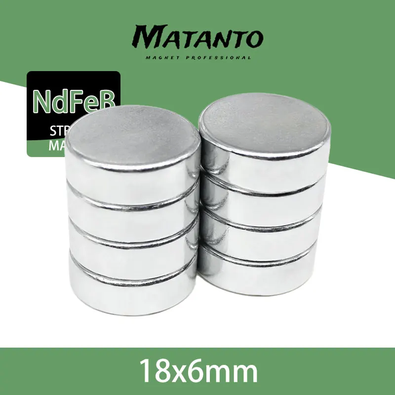 

2/5/10/20/30PCS 18x6mm Neodymium Disc Magnets 18x6mm Thick Cylinder Search Magnet Strong 18*6 Round Permanent Neodymium Magnets