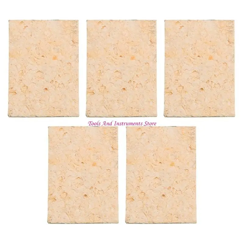 5Pcs Sponge Soldering Iron Cleaning Sponge Replacement Soldering Iron Cleaning C7AC