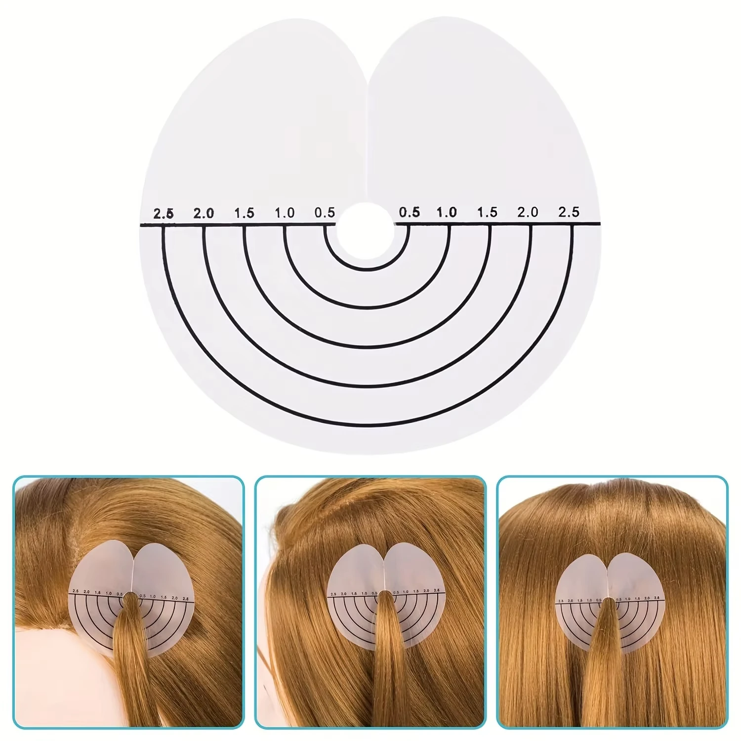 10 Pieces Hair Extension Wig Tools Round Heat Protector for Hair Extensions High Quality Clear Fusion Adhesive Protector image 5
