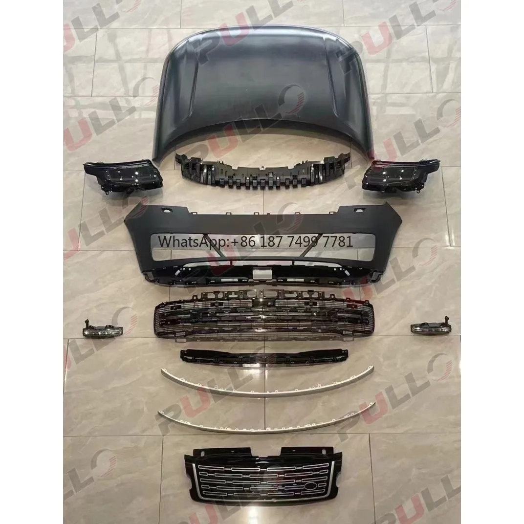 

New High Quality Car BodyKit for . RANGE ROVER VOGUE 2013-2017 Update to 2023 Include Front and Rear Bumper Assembly