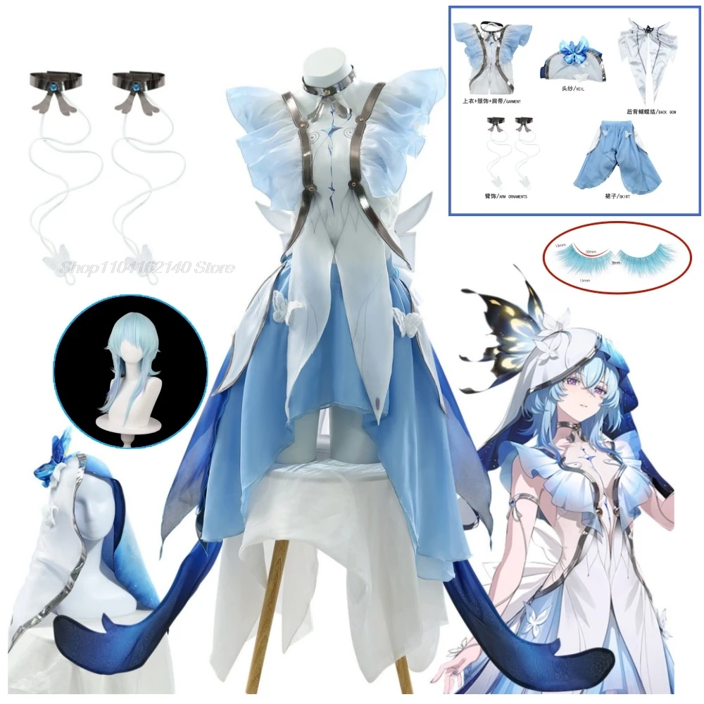 

The Shorekeeper Cosplay Wuthering Waves Costume Lovely Dress Uniform Women Game Suit Halloween Party Outfit Role Play