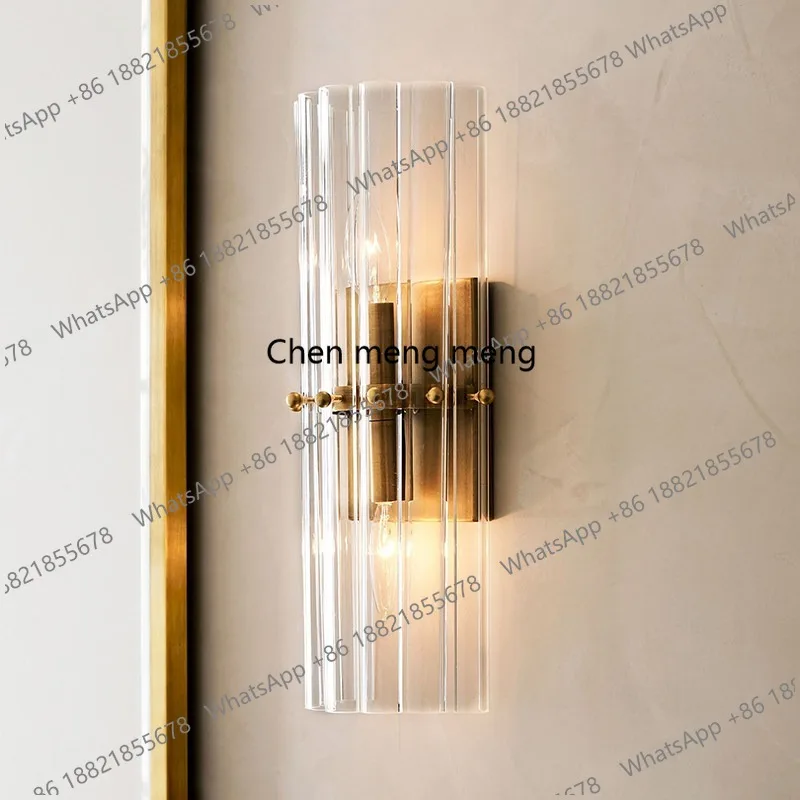 

Итальянская стеклянная лампа в стиле лайт-люкс для виллы, гостиной, спальни, прикроватная лампа, настенный светильник для ванной комнаты/зеркала