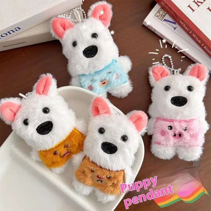 

Милый мультяшный плюшевый писк щенок брелок для ключей сумка кулон подвески кукла-животное кулон аксессуары для женщин подарки для детей