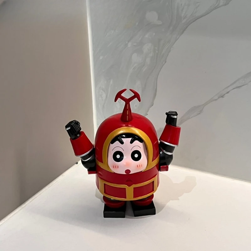 

16cm Crayon Shin-chan Anime Figure Peripheral Cute Model Arms Can Move Statue Desktop Decorate Ornaments Kids Birthday Gifts Toy