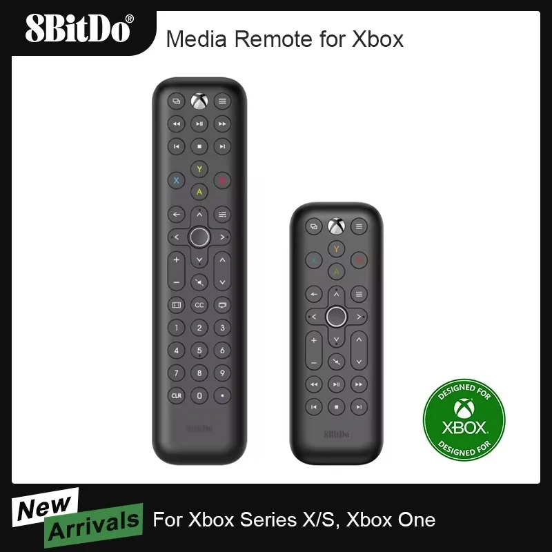 8BitDo Media Remoto para Xbox One, Xbox Series X y Xbox Series S Consola DVD Entretenimiento Multimedia Controle