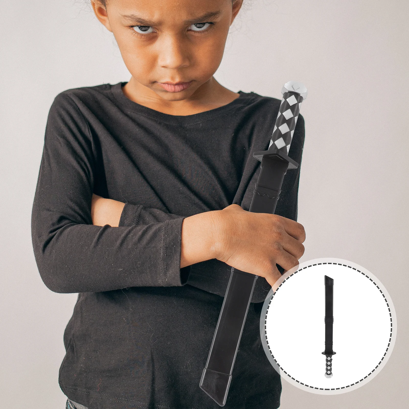 

Sword Light-Up Crack Pattern Color Changing Japanese Sword Prop Cosplay Party Plaything Fun Kids Gift Outdoor Indoor