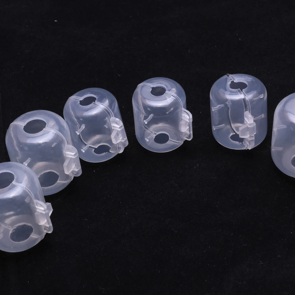 30 قطعة من أصداف الحبار الواقية، وأكمام عازلة لخطاف السمك المتوسطة والكبيرة، وأكمام واقية من الروبيان الخشبي #6