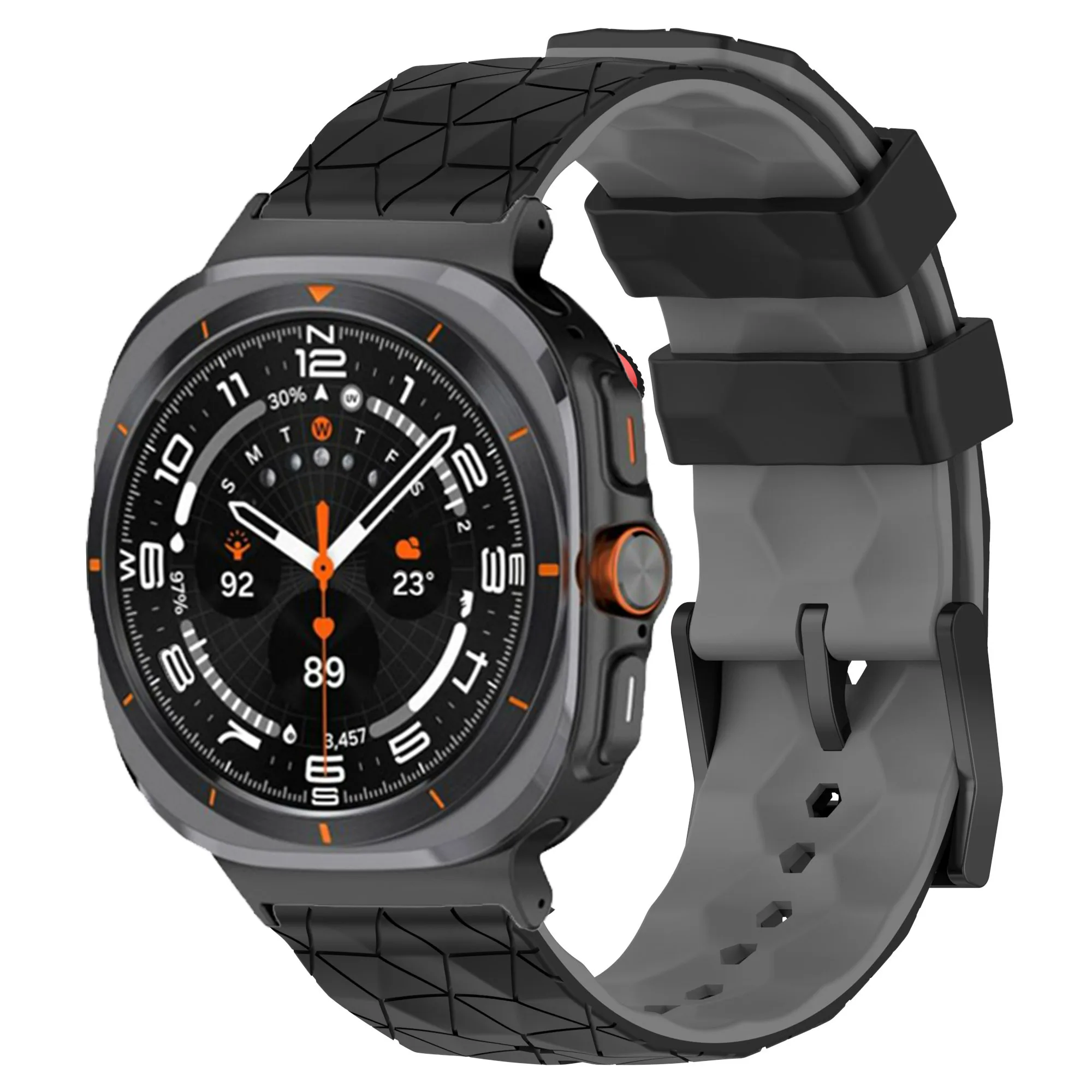 Correa de silicona deportiva para Samsung Galaxy Watch Ultra, pulsera con patrón de fútbol de 47mm, pulsera para Galaxy Watch 7 Ultra