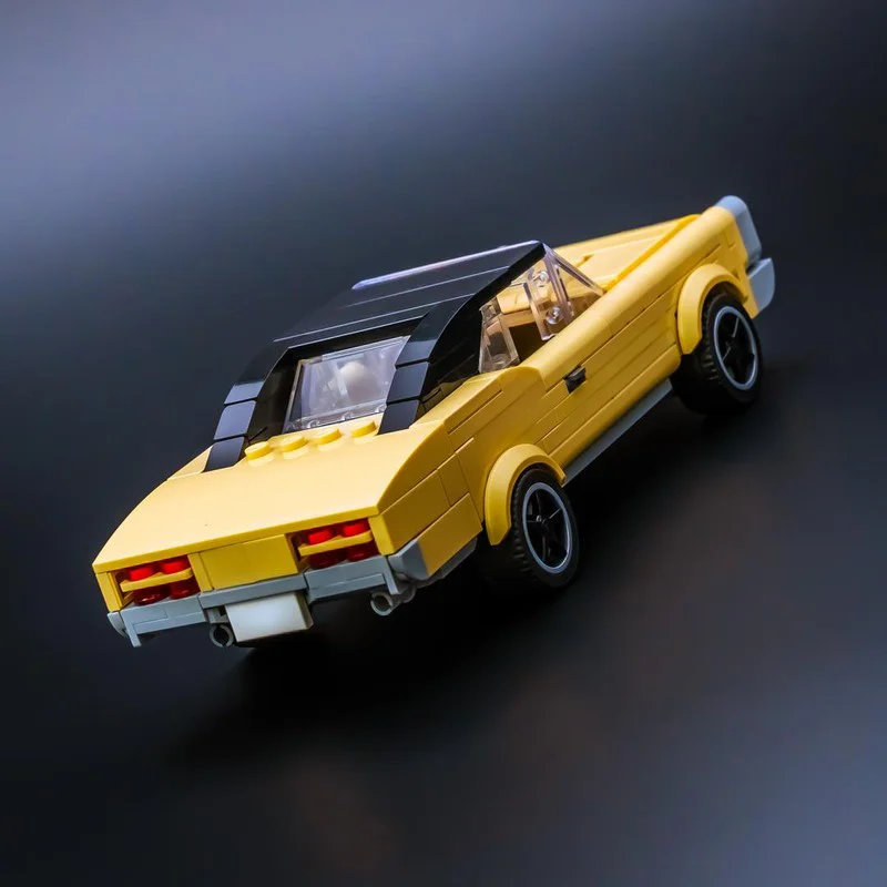 MOC Classic 1967 American Muscle Car Model 368pcs Building Blocks Retro Racing Vehicle DIY Bricks Toy Adult Collection Gift