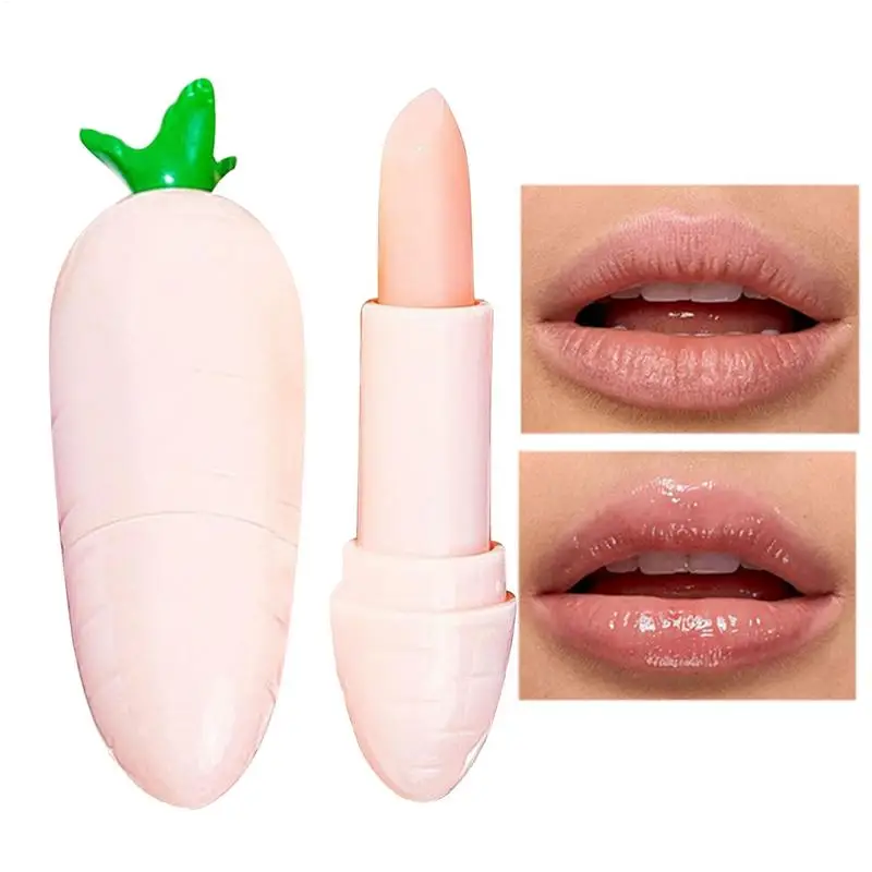 

Moisturizing Lip Balm 15ml Gloss Lip Balm Carrot Design Long Lasting Glossy Hydrating Nourishing Peeling Lipcare For Travel gift