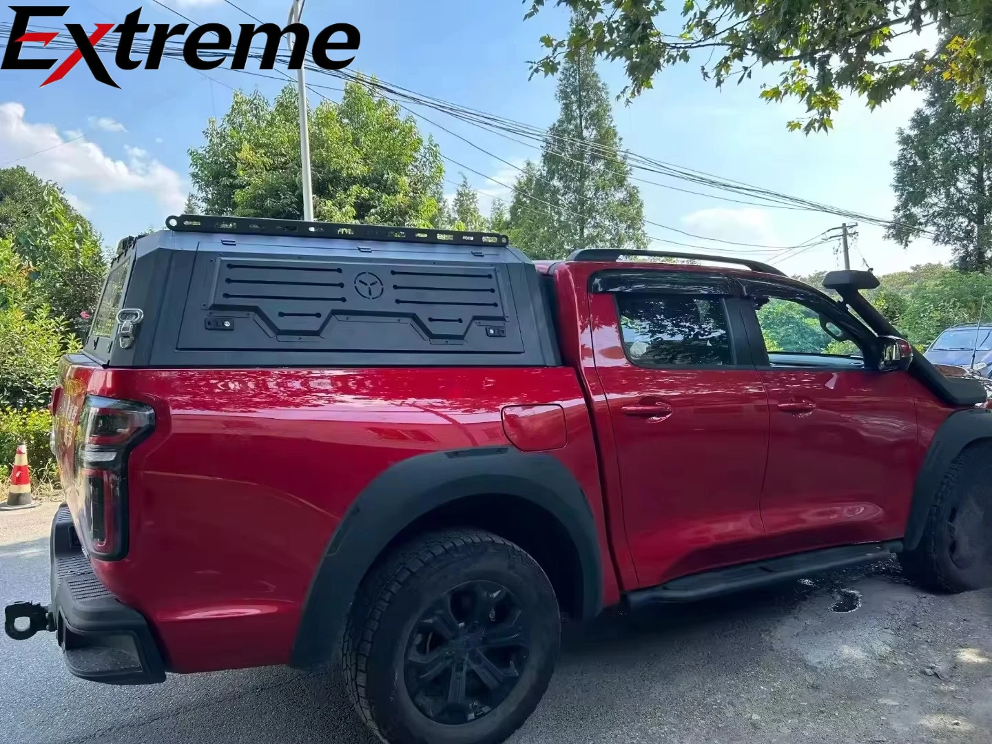 High Quality Aluminum Alloy Folding Pickup Hardtop Truck Canopy for toyota tacoma Camper Shell No Drill Installation Snap