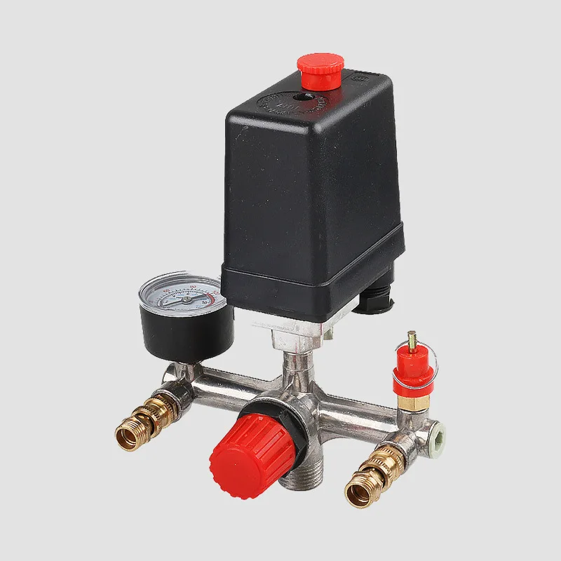 Air Compressor Manifold Pressure Control Switch Valve Assembly For Bama Pneumatic Parts Replacement Easy Installation Tool Set
