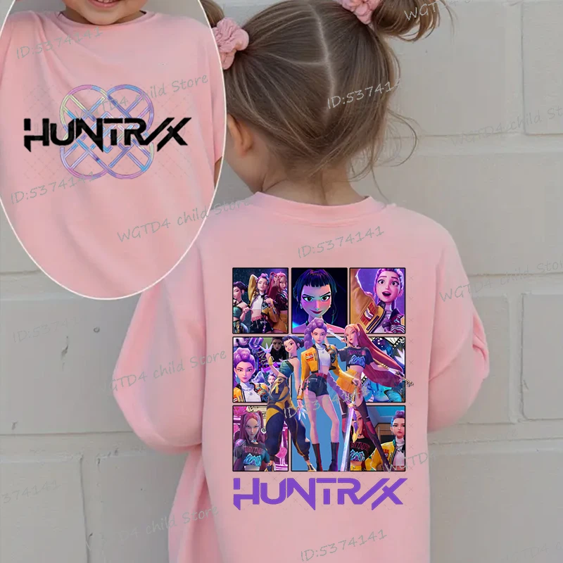 ملابس للفتيات الصغيرات من KPop Demon Hunters تي شيرت رائع للفتيات هدية مضحكة لمحبي الأفلام تي شيرت قطني ناعم بأكمام قصيرة #1