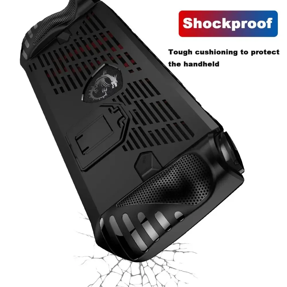 Voor MSI Claw Handheld Console Zachte TPU-beschermhoes Standaard Schokbestendig Antikras Ergonomische grip Volledige dekking Duurzame schaal