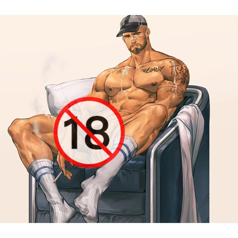 

Furry Sticky NSFW Sexy Muscle Rider Sticker Car Sticker Car Decal Car Accessories Helmet Trunk Laptop Motorcycle Decal