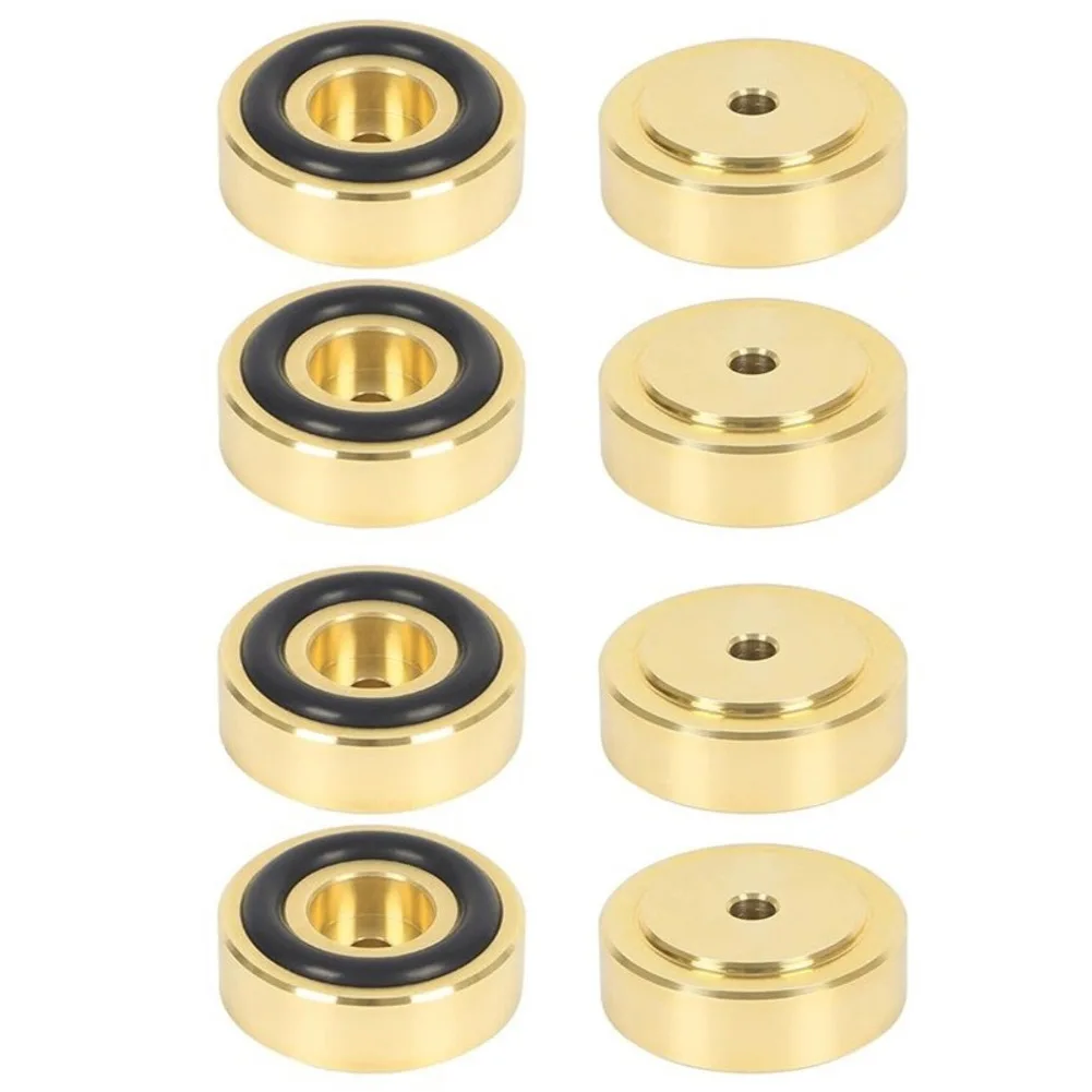 8PCS Brass Gold Chopping Board Feet With Non-Slip Pads Chopping Board Feet Home Decor For Wooden Display Tray Wood