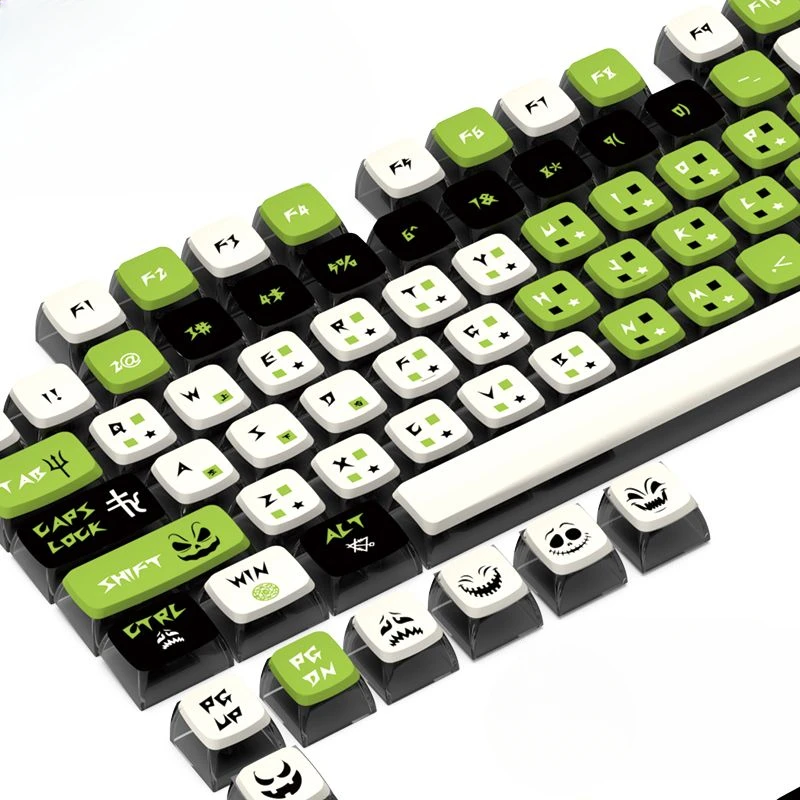 

Personalized keycaps digital retro custom mechanical color letters universal keys round DIY punk full set t through