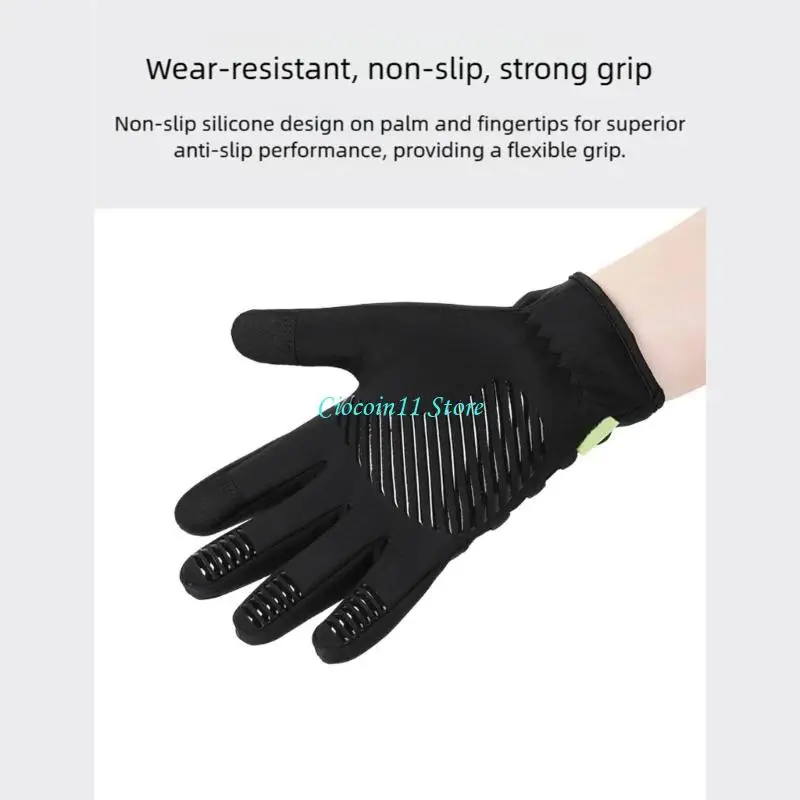 

Y1UB Thickened Winter Gloves For Skiing And Outdoor Activity Waterproof Windproof Touching Screen Cold Weather Protections