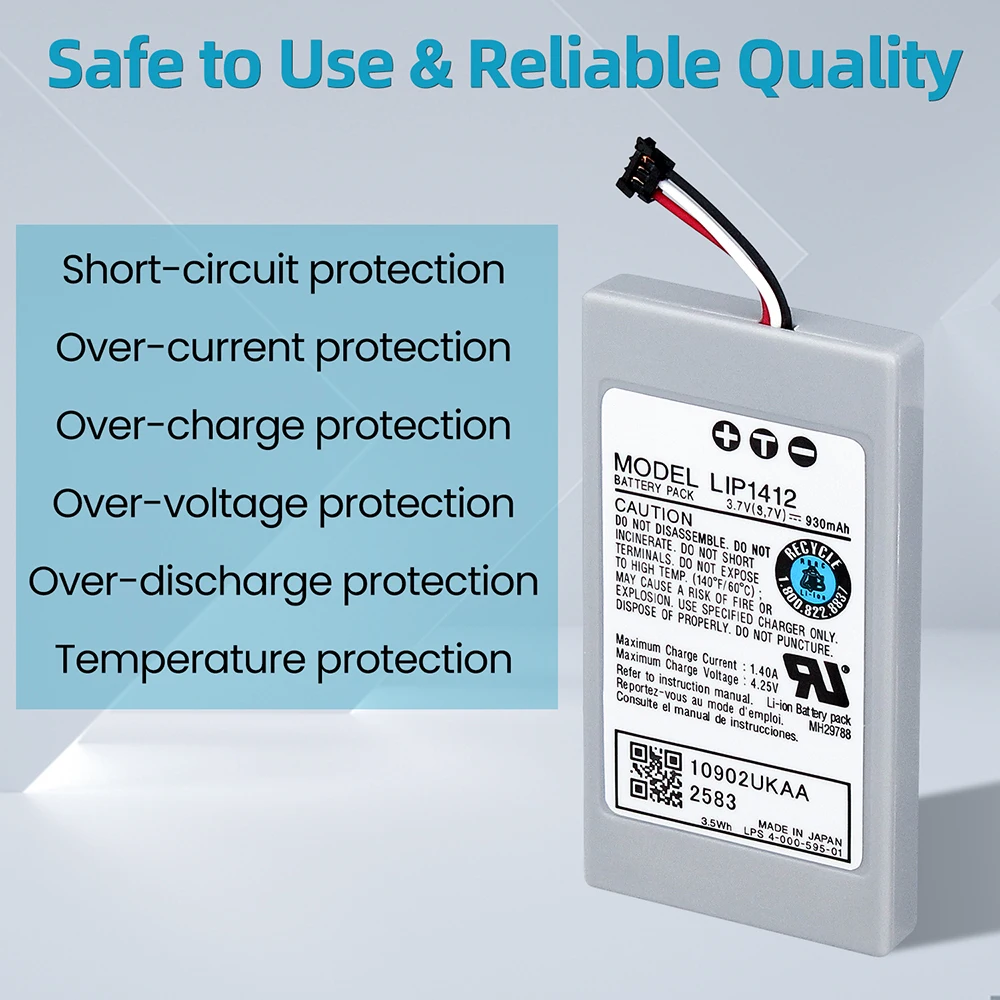 Sostituzione del pacco batteria ricaricabile OSTENT 3.7V 930mAh per Sony PSP GO PSP-N1000/N1001/N1002/N1003/N1004