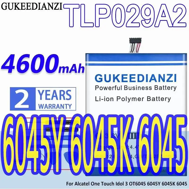 

Для Alcatel One Touch Idol 3 OT6045 6045Y 6045K 6045 хорошая низкотемпературная батарея TLP029A2 4600 мАч для мобильного телефона
