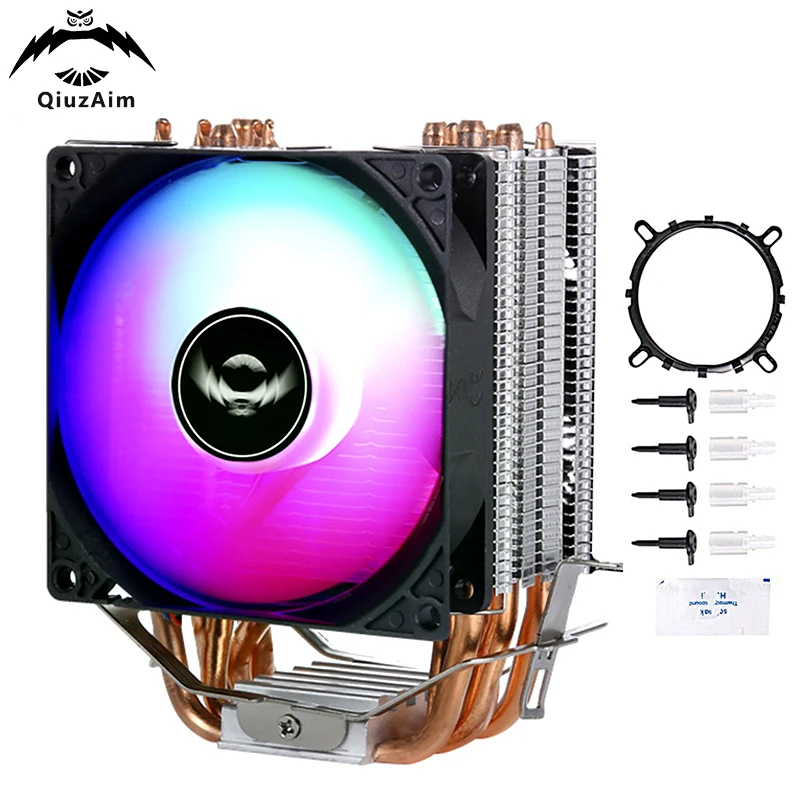 PC Cooling Fan 6 Heat Pipe CPU Processor Suitable For Installing LGA775 115x 1200 1700 1356 1366 AMD PWM Speed Regulation