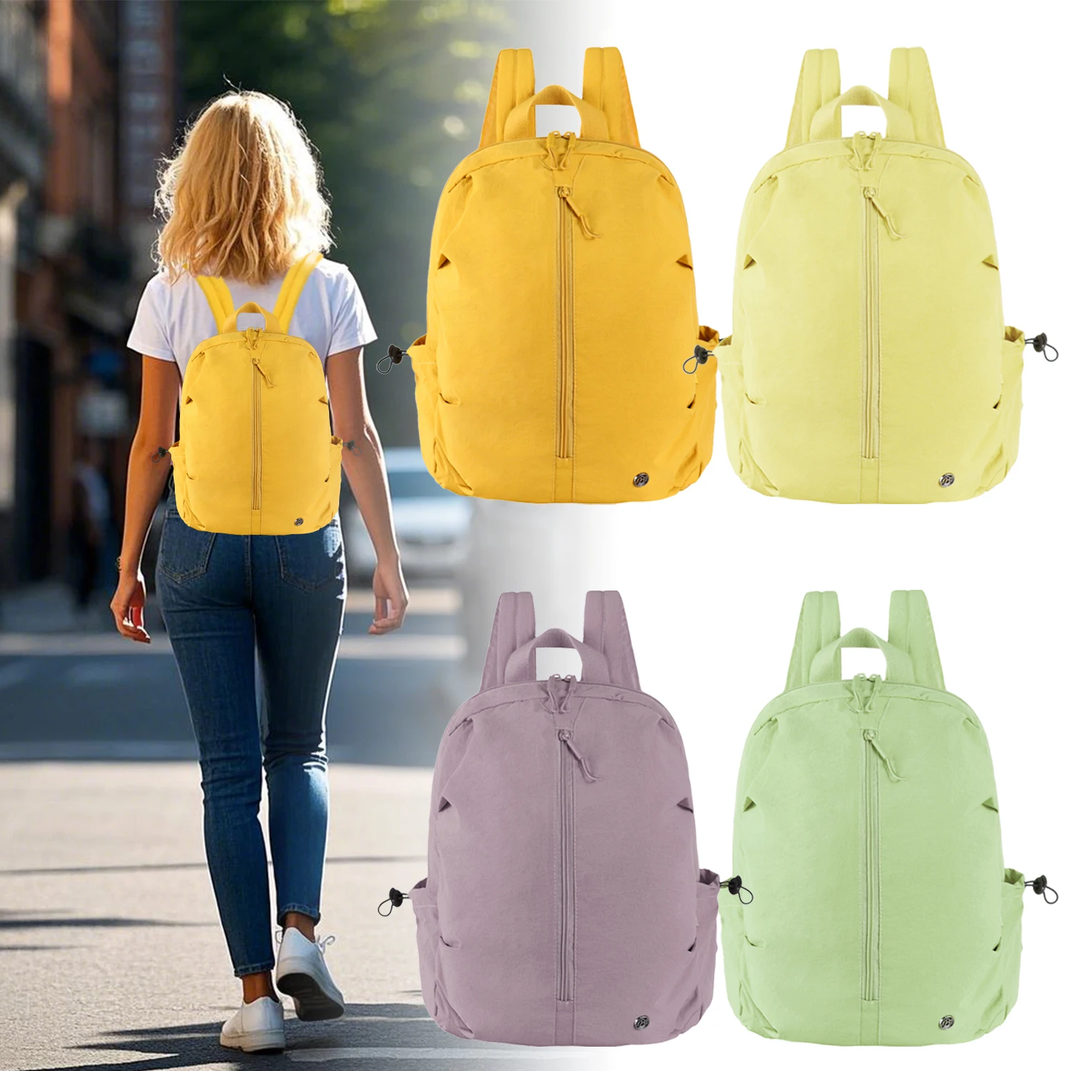

Minimalist Women's Backpack Lightweight Laptop Backpack 15.6 Inch Waterproof College School Bag Travel Daypack for Girls Teens