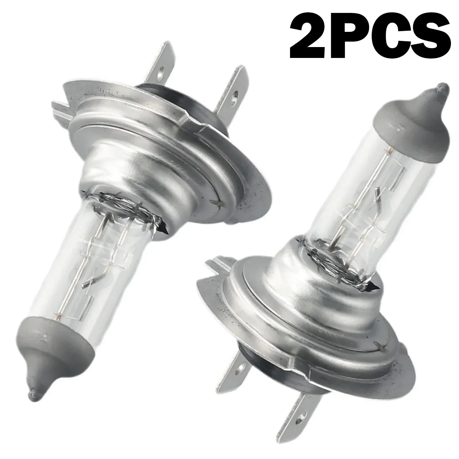 2pcs H7 12V 55W Car Ultra White Light 6000K Xenon Gas Filled High & Low Beam High Brightness Halogen White Light Accessories