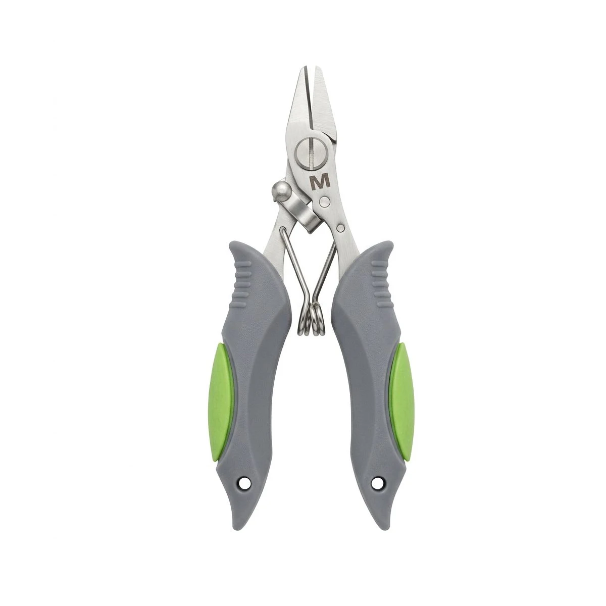 Mustad 5-Zoll Angelschere, Hochleistungs-Geflechtenschneider aus Edelstahl mit Spiegelpolitur, Soft-Grip-Griffen & Sicherheitsverriegelung für Schnüre – Detail 7