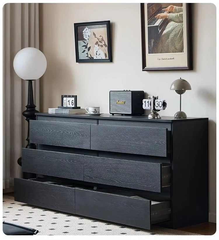 * Black Storage Cabinet Household Bedroom Storage Cabinet