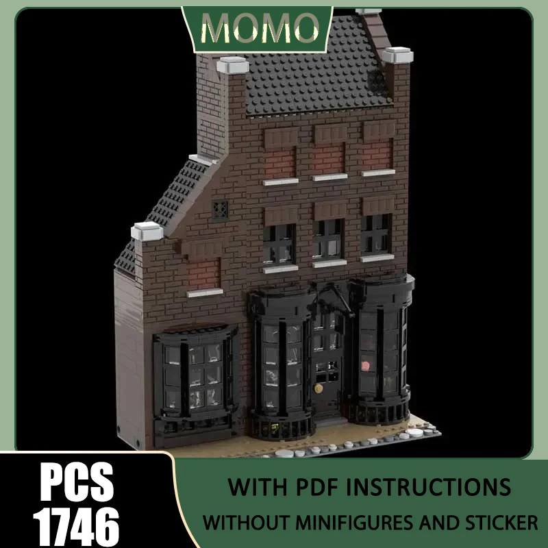 

Popular Movie Model Moc Building Blocks Shopping Area Model Technology Brick DIY Assembly Movie Scene Construction Holiday Toy
