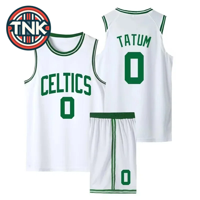 

2024 New Basketball Jerseys for Adults and Kids Tatum 0 Signature Basketball Jersey Set Collectible Retro Jersey New Arrival