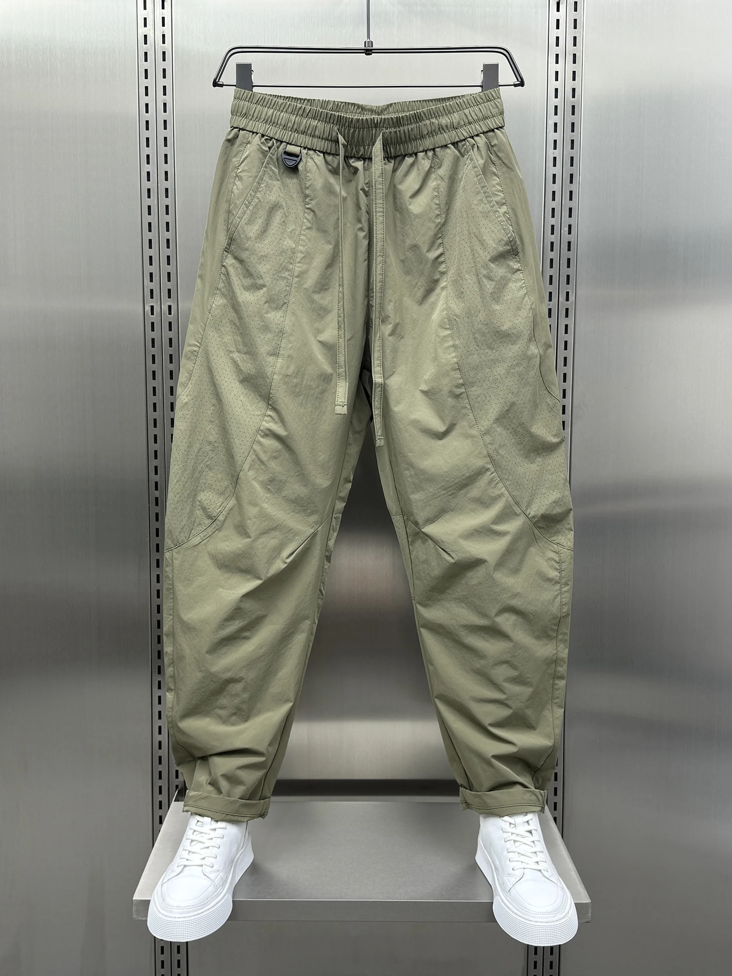 

Men's Summer Thin Me Breathable Casual Pants Loose Straight Tube Korean Version Youthful Trousers Comfortable Loose Fit