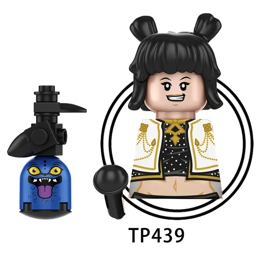 TP438 TP439 TP440 سلسلة الموسيقى اللبنات K شيطان الطوب أرقام ألعاب أطفال البوب الصيادين