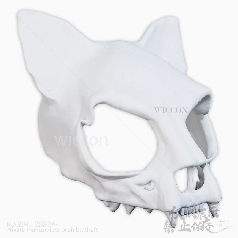 Anime Animal 3D Print Furry Cosplay Head Skull Kigurumi Cat Mask Props Furrysuit Headwear For Halloween Christmas Cos Customized