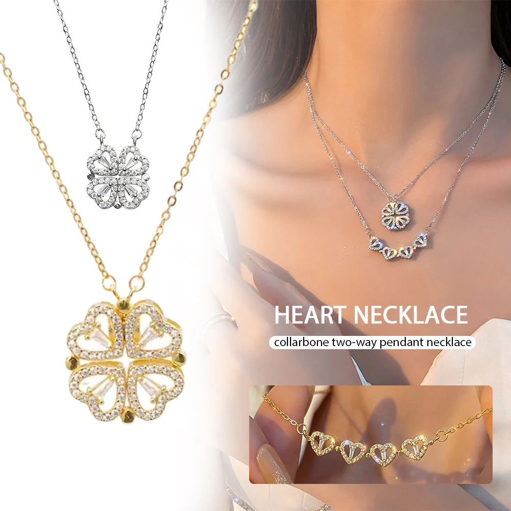 Collier trefle coeur Un bijou symbolique et tendance pour exprimer votre amour et chance