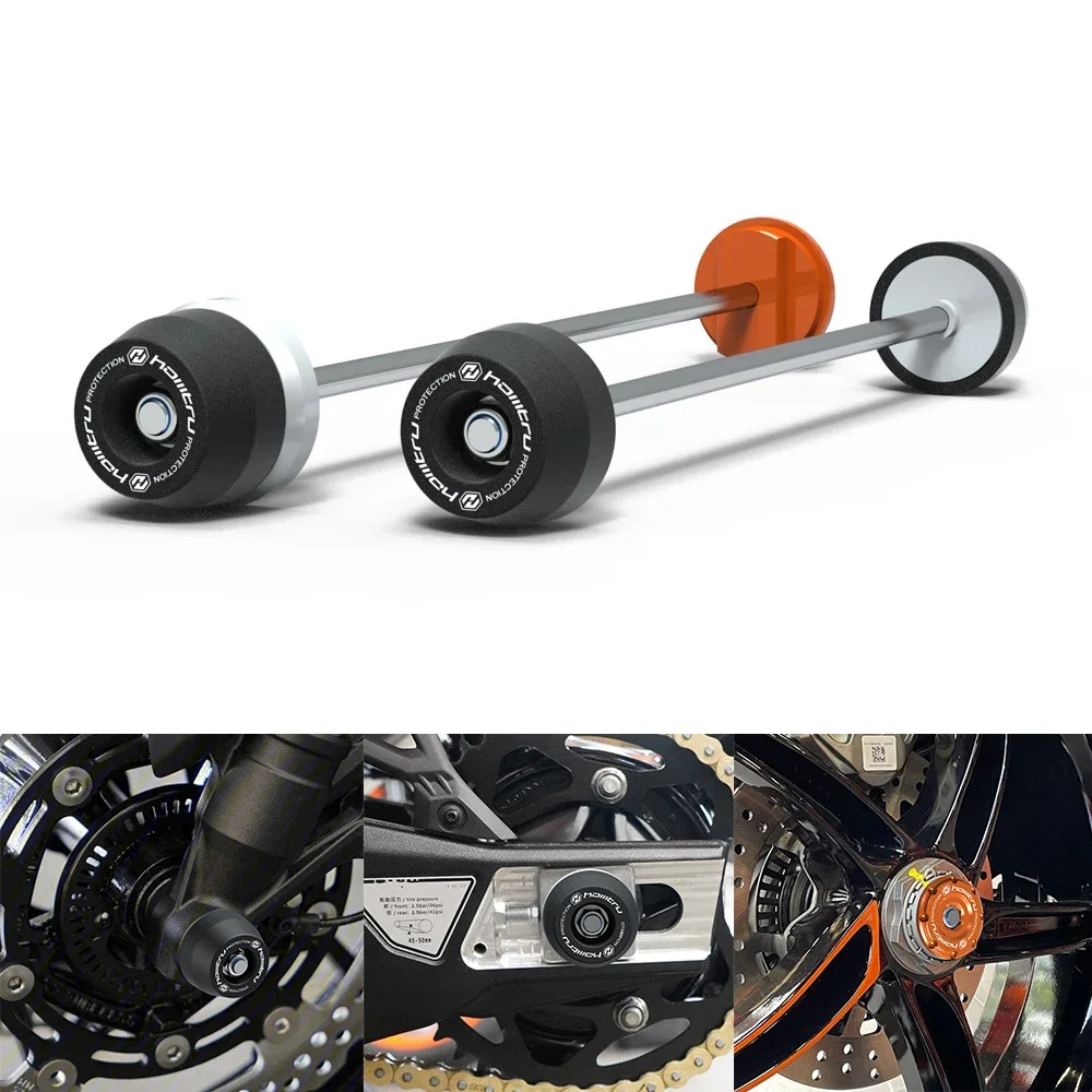 

Motorcycle Wheel Spindle Protector Front Rear Axle Fork Crash Slider For KTM 1290 Super DuKe R Evo RR GT 2013-2023