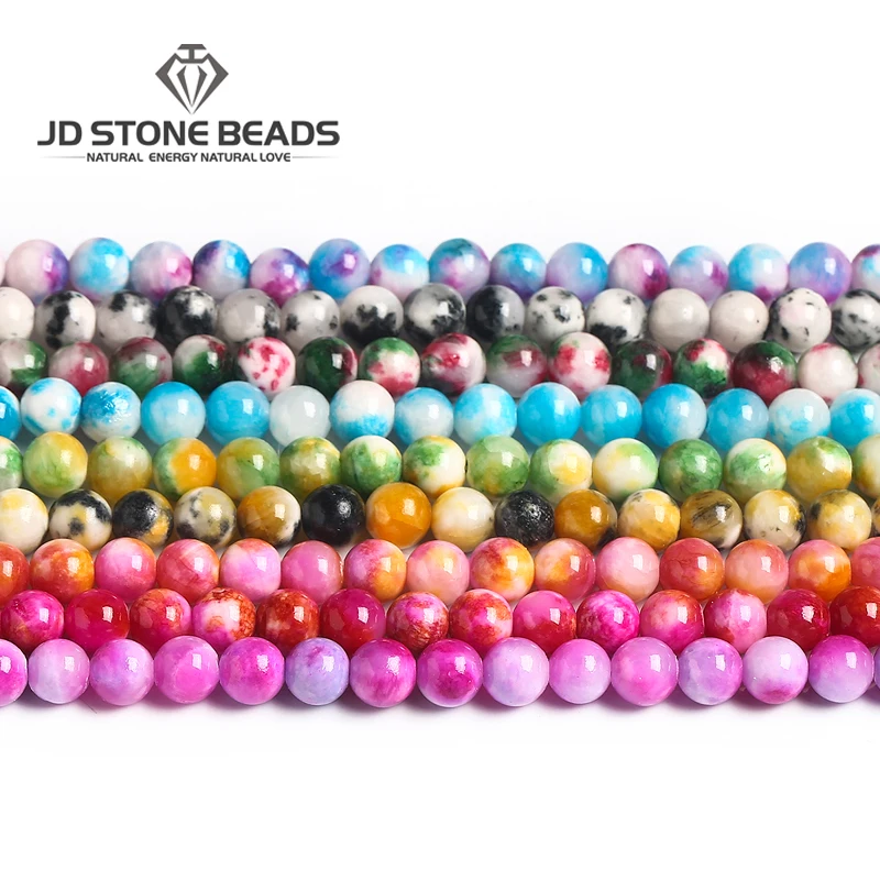 

Натуральный камень, красочная персидская нефритовая бусина, круглая свободная прокладка, халцедон, бусина для изготовления ювелирных изделий, ожерелье, браслет, аксессуар