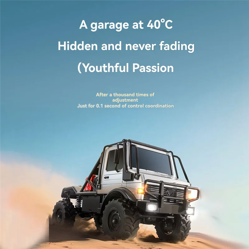 ABWE-MN333 U4000 RC سيارة 1/18 مقياس 4WD تسلق على الطرق الوعرة مركبة محاكاة ضوء معدني الجبهة الكهربائية التحكم عن بعد نموذج سيارة #4
