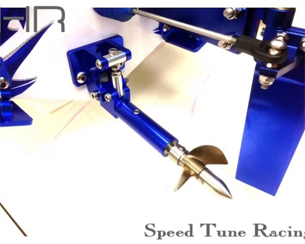 La spartana per barche HR Traxxas aumenta la staffa regolabile del timone di coda in lega di alluminio