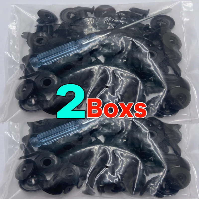 

50/100pcs Universal 8mm Plastic Rivets Fasteners Car Bumper Guard Fasteners Screws Rivets Car Accessories Black Clip Fasteners