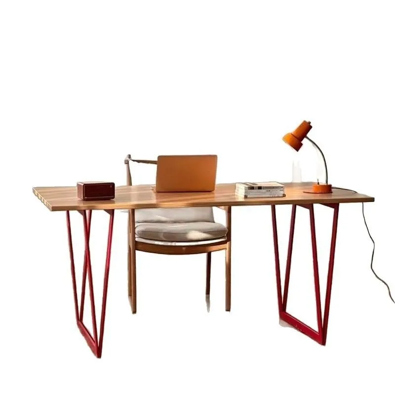 

Office computer desk writing desk multi-functional rectangular conference table staff training table simple