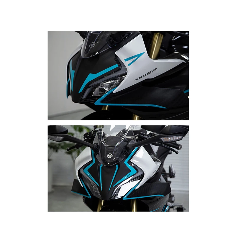 

Для CFMOTO 450SR 450 SR отражающая Передняя обтекатель для мотоцикла боковые наклейки Переводные полоски Переводные аксессуары