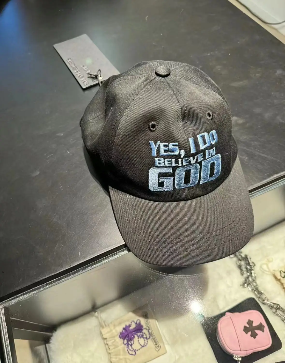 

Depred Rich Second Generation Be in God Embroidered Baseball Cap Casual Cotton Hat for Couples Youth Streetwear